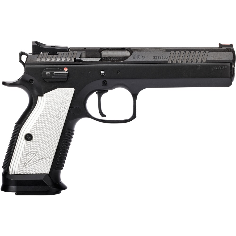 Pistole TS 2 Silver "Black Polycoat" – Sonderposten, CZ