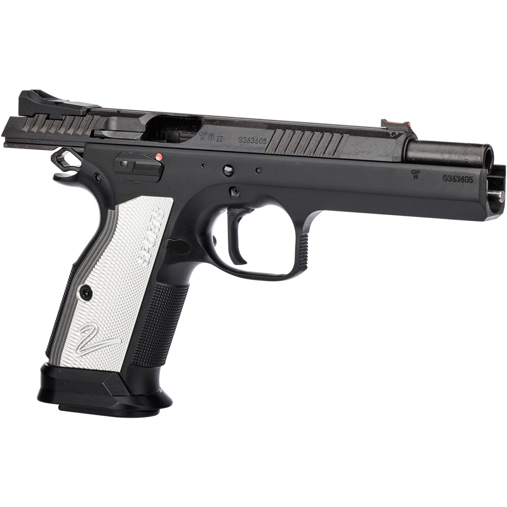 Pistole TS 2 Silver "Black Polycoat" – Sonderposten, CZ