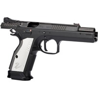 Pistole TS 2 Silver "Black Polycoat" – Sonderposten, CZ