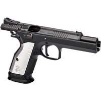 Pistole TS 2 Silver "Black Polycoat" – Sonderposten, CZ