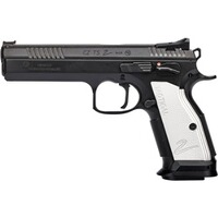 Pistole TS 2 Silver "Black Polycoat" – Sonderposten, CZ
