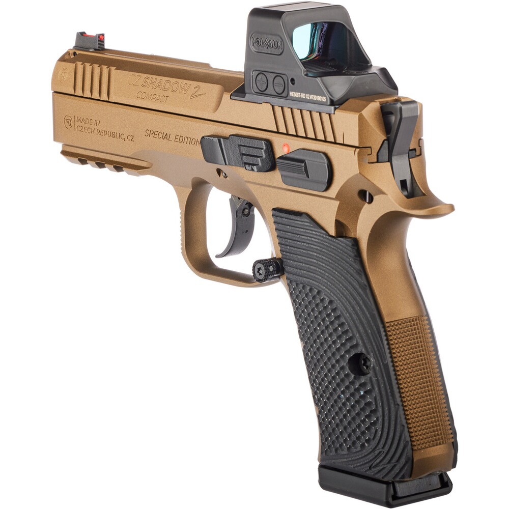 Pistole Shadow 2 Compact Deep Bronze OR mit Red-Dot, CZ