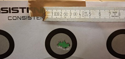 Bewertungsbild zu der Überschrift Gutes Trefferbild aus Tikka, top Wirkung auf Fuchs und Rehwild