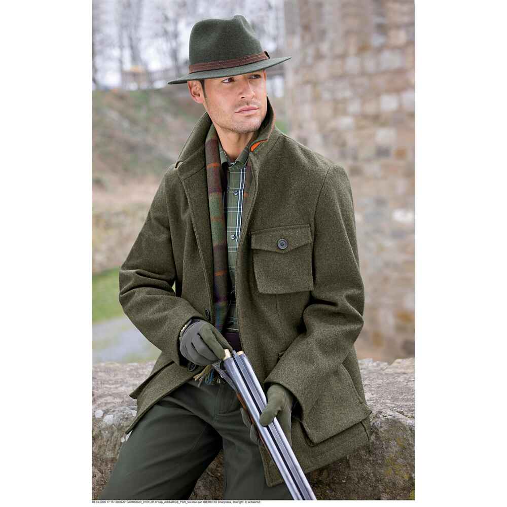 Parforce - Hunting (Oliv Jagd Bekleidung Traditional Accessoires Caps Online - Mützen Herren - & FRANKONIA - melange) Jagdhüte, Wollfilz-Hut | für Shop