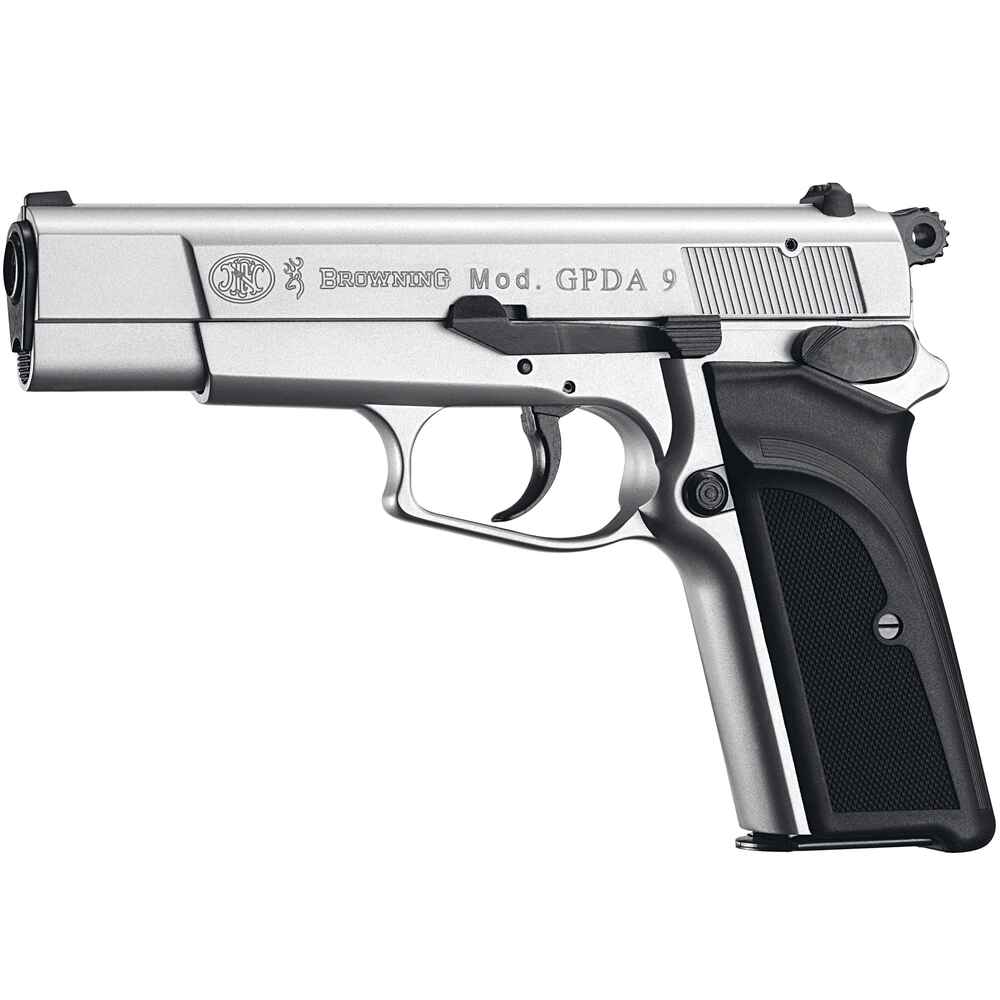 Browning Schreckschuss Pistole GPDA 9 (Nickel - Kunststoff) - Selbstschutz  - Freie Waffen Online Shop