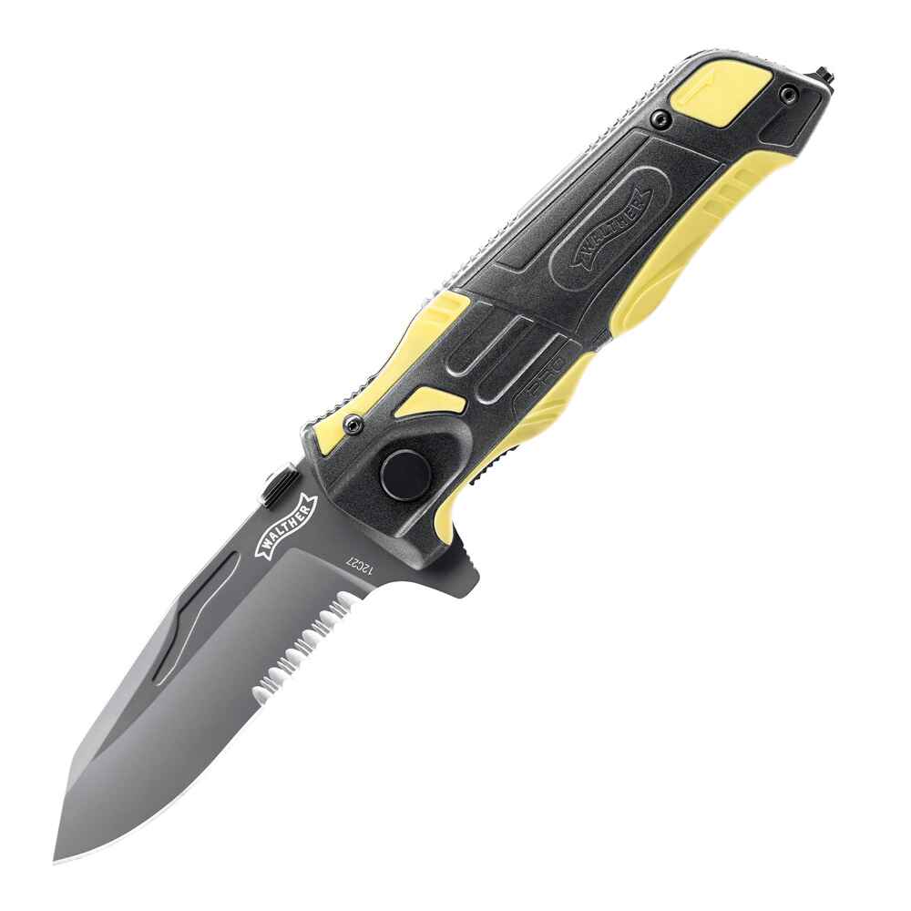 Walther Rettungsmesser Rescue Knife (mit gelben Einlagen) - Messer