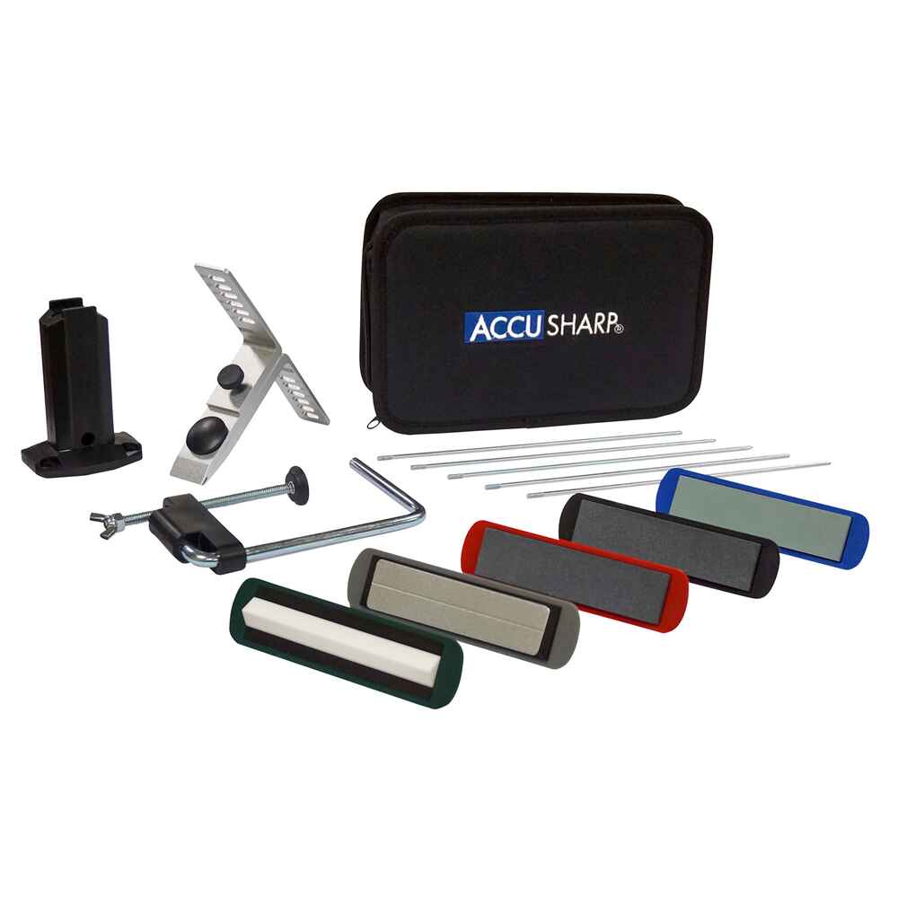 Ausrüstung Kit FRANKONIA Precision Messer Werkzeuge - Accusharp | 5-Stone - Messerschärfer - Shop Online & Messerschärfer Set