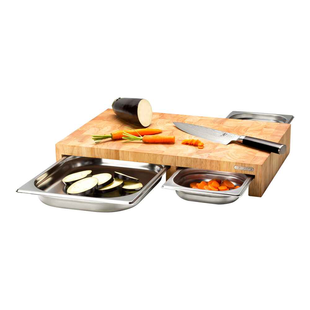 CONTINENTA Schneidebrett aus Stirnholz mit 3 Schubladen - Kochen &  Zubereiten - Heim & Familie - Ausrüstung Online Shop | FRANKONIA