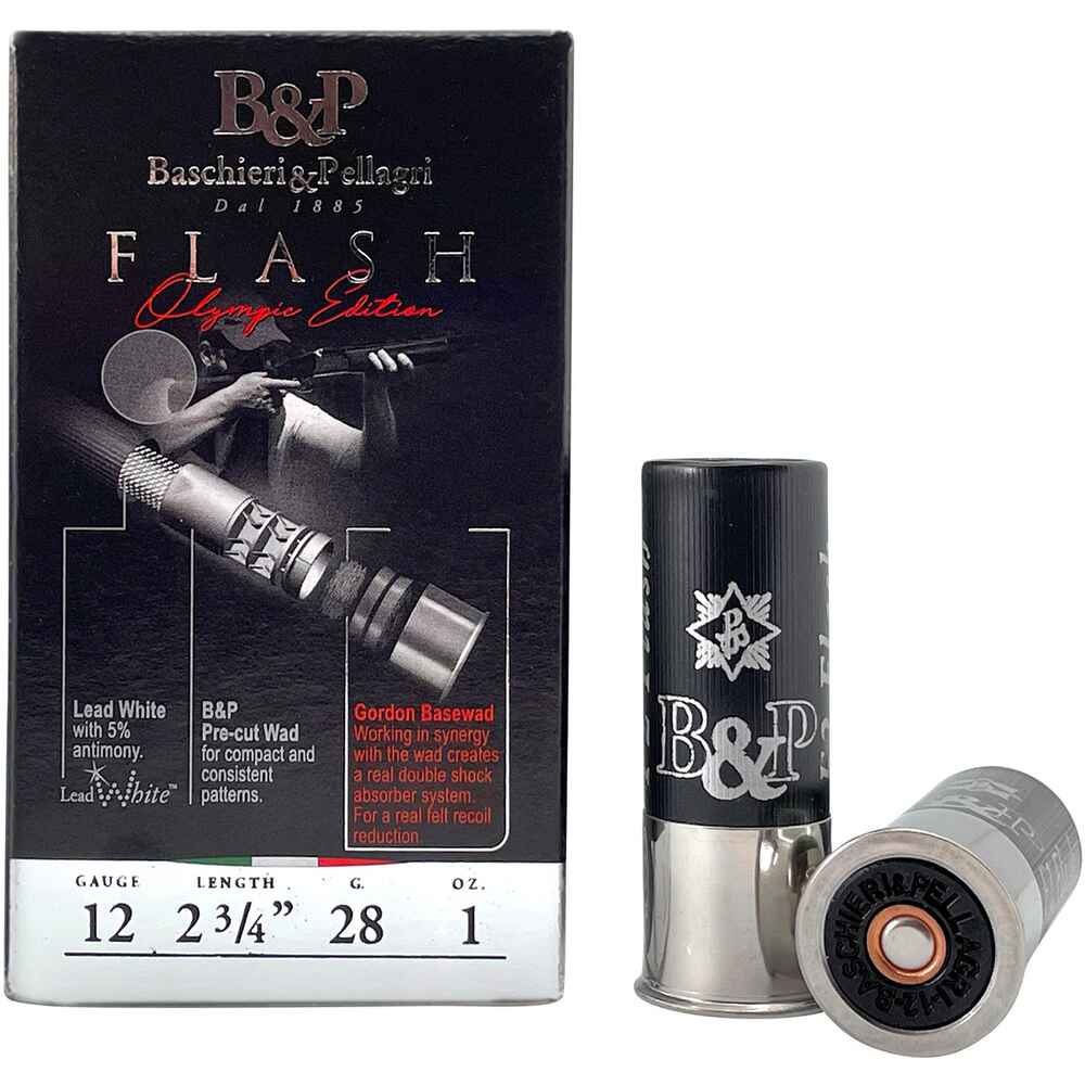 Baschieri & Pellagri 12/70 4 BIS F2 Flash Skeet 2,0mm 24g (Kaliber 12/70) -  Patronen für Flinten - Munition - Schießsport Online Shop