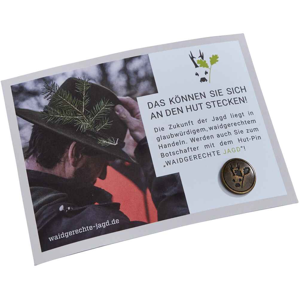 Waidgerechte Jagd Hut Pin - Accessoires für Herren - Bekleidung - Jagd  Online Shop