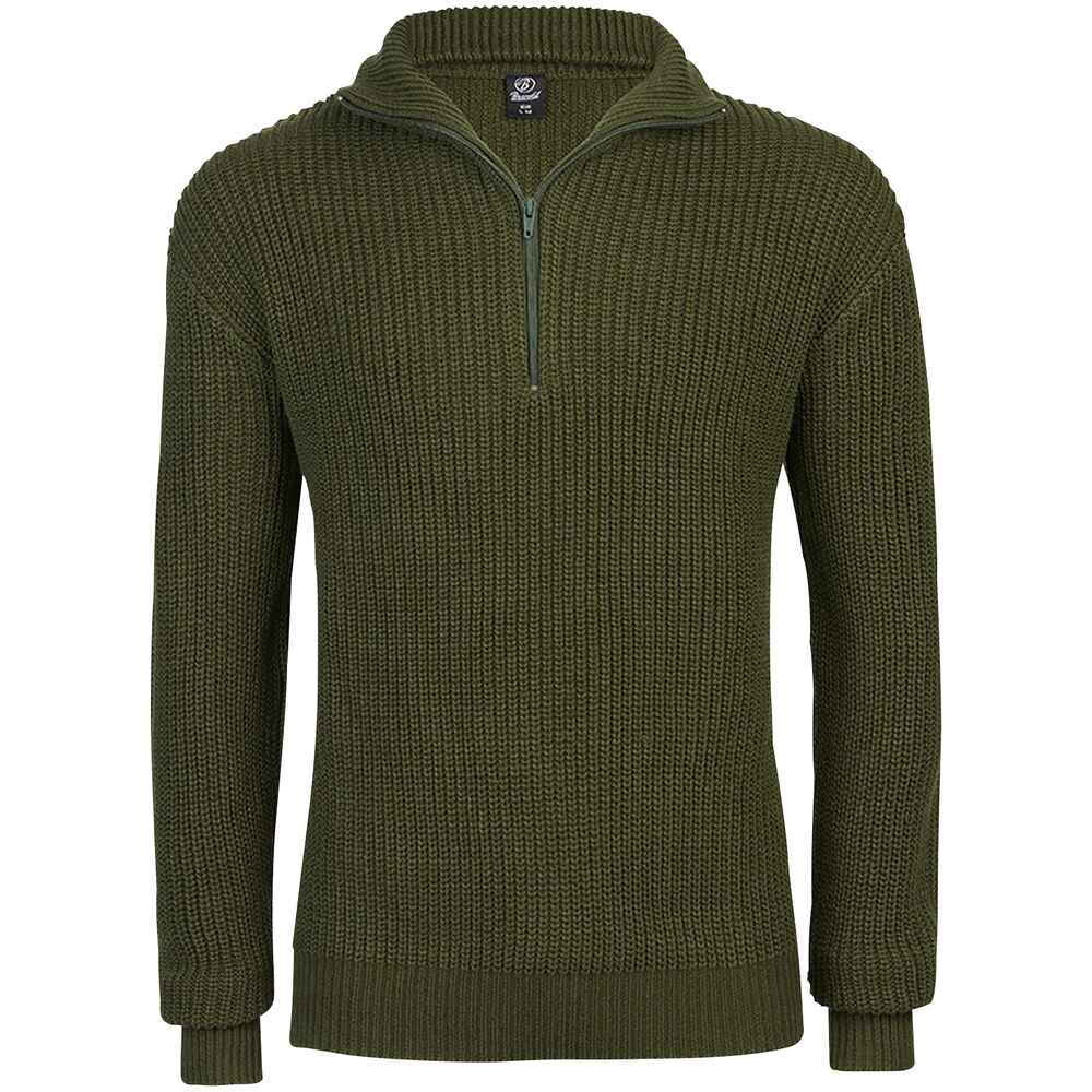 Troyer Strick (Oliv) Shop Bekleidung Bekleidung Outdoor Pullover, | für Online Brandit - FRANKONIA - - Troyer Herren - &