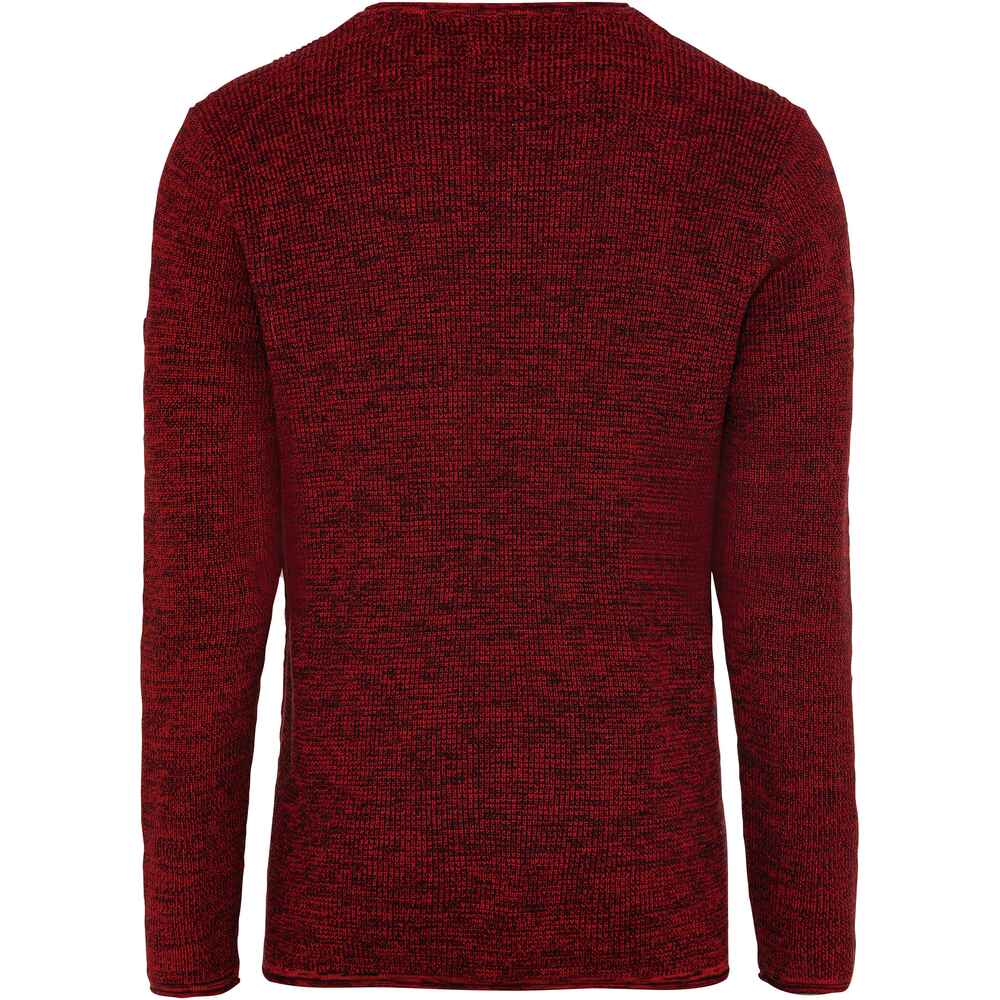 Bekleidung (Rot-Melange) active Pullover | - Shop Online FRANKONIA Rundhals-Pullover - Mode Herrenmode - camel -