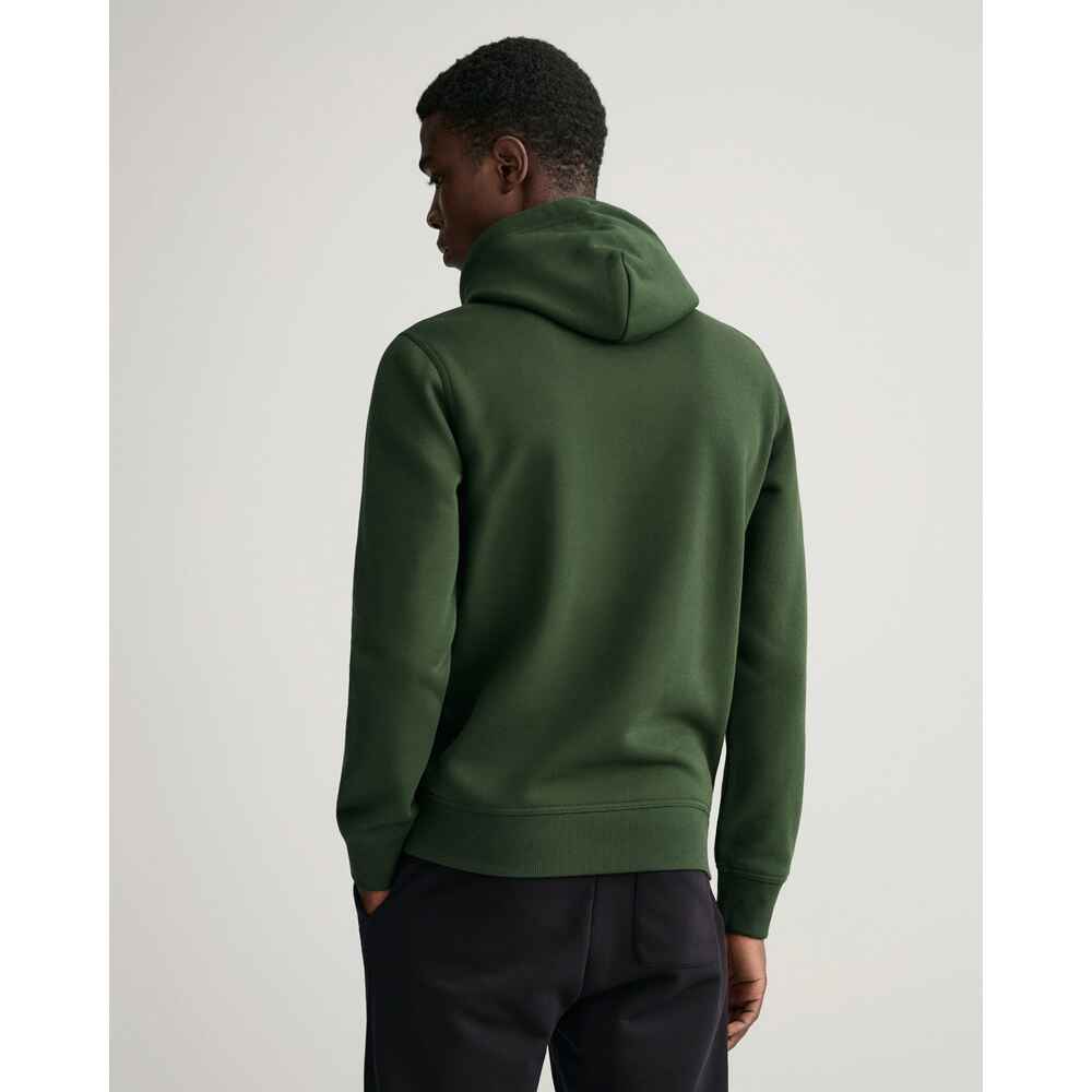 Gant Logo Hoodie (Dunkelgrün) - Pullover Shop FRANKONIA - | Bekleidung Herrenmode - - Mode Online