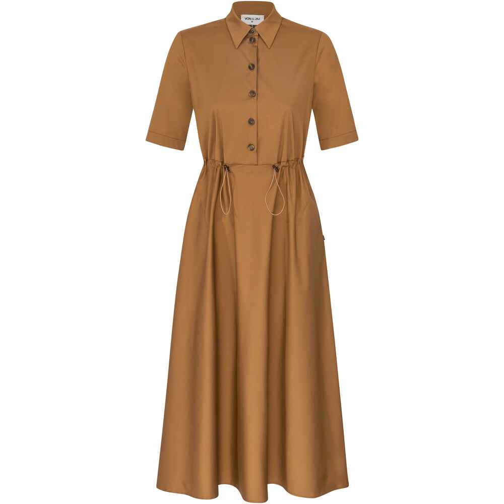 VON & Kleider Online Bekleidung - Shop Mode Hemdblusenkleid ZU Damenmode (Camel) - | FRANKONIA - 