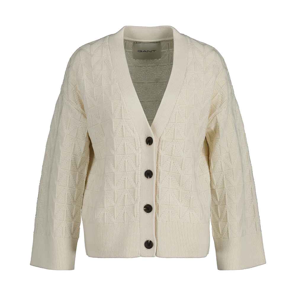 Gant V-Cardigan (Creme) - Strick - - FRANKONIA Shop Bekleidung | Online - Mode Damenmode