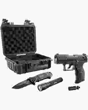 Schalldämpfer für Schreckschuss Pistolen P99 / P22 / PP / GPDA9/ HK P30/  S&W 9c, Schreckschuss, Airsoft, Softair, Luftgewehr, Luftpistole, Messer,  Outdoor und mehr
