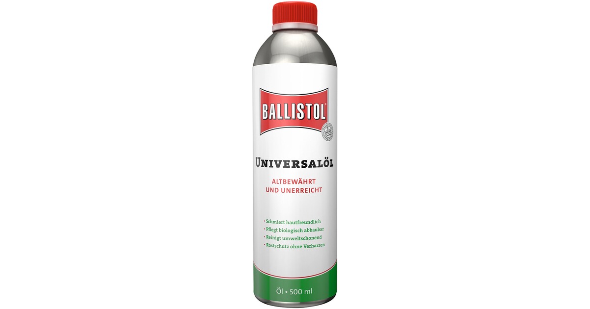 BALLISTOL Ballistol Universalöl (Kanne 500 ml) 0,5 l - Waffenpflege &  Pufferpatronen - Waffenzubehör - Waffen Online Shop
