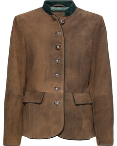 Lederjacke mit Stehkragen