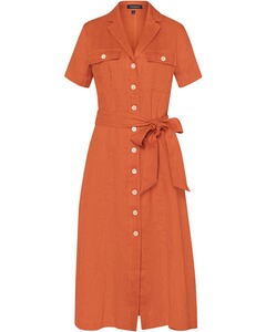 Halbarm-Kleid mit Brusttaschen