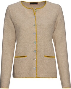 Linksstrickjacke mit Rückenstick