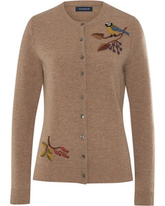 Strickcardigan mit Stickerei