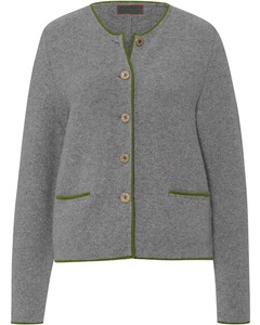 Cardigan mit Rückenfalte