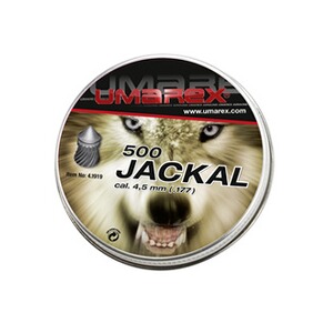 Diábolos Umarex Jackal 4.5mm - Lote De 500 Unidades, Punta Puntiaguda, Peso 0.53g