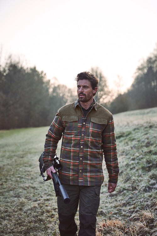 Parforce Gefuttertes Flanellhemd Skando Oliv Orange Hemden Bekleidung Fur Herren Bekleidung Jagd Online Shop Frankonia De