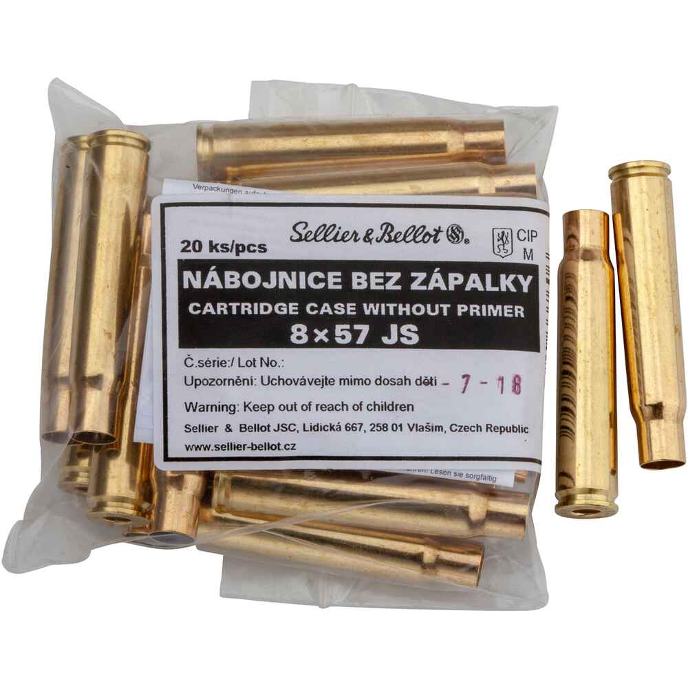 S+B shell casings 8x57 IS 20 units, Sellier & Bellot