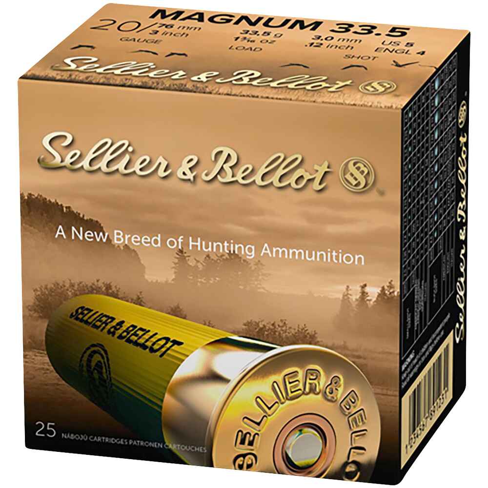 20/76 Jagd Plastik Magnum 3,0mm 33,5g , Sellier & Bellot