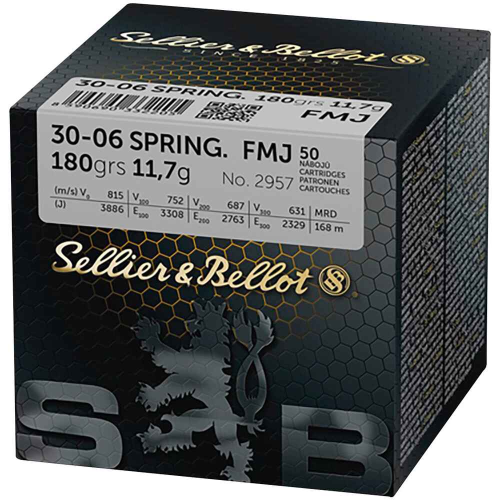 S+B .30-06 SP. FMJ 180 gr. 50 units, Sellier & Bellot
