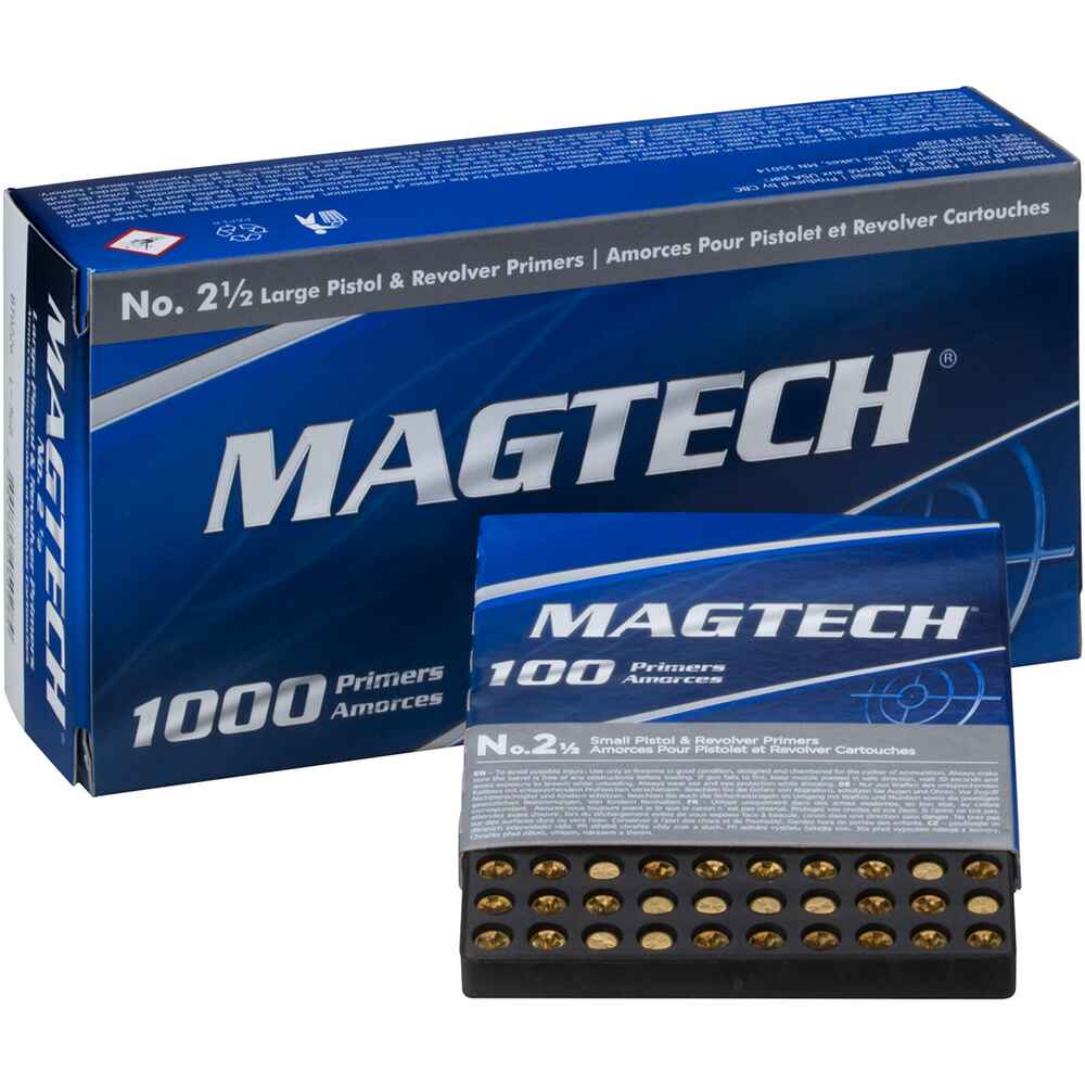 Magtech primers 2 1/2 L.P. 1000 units, Magtech
