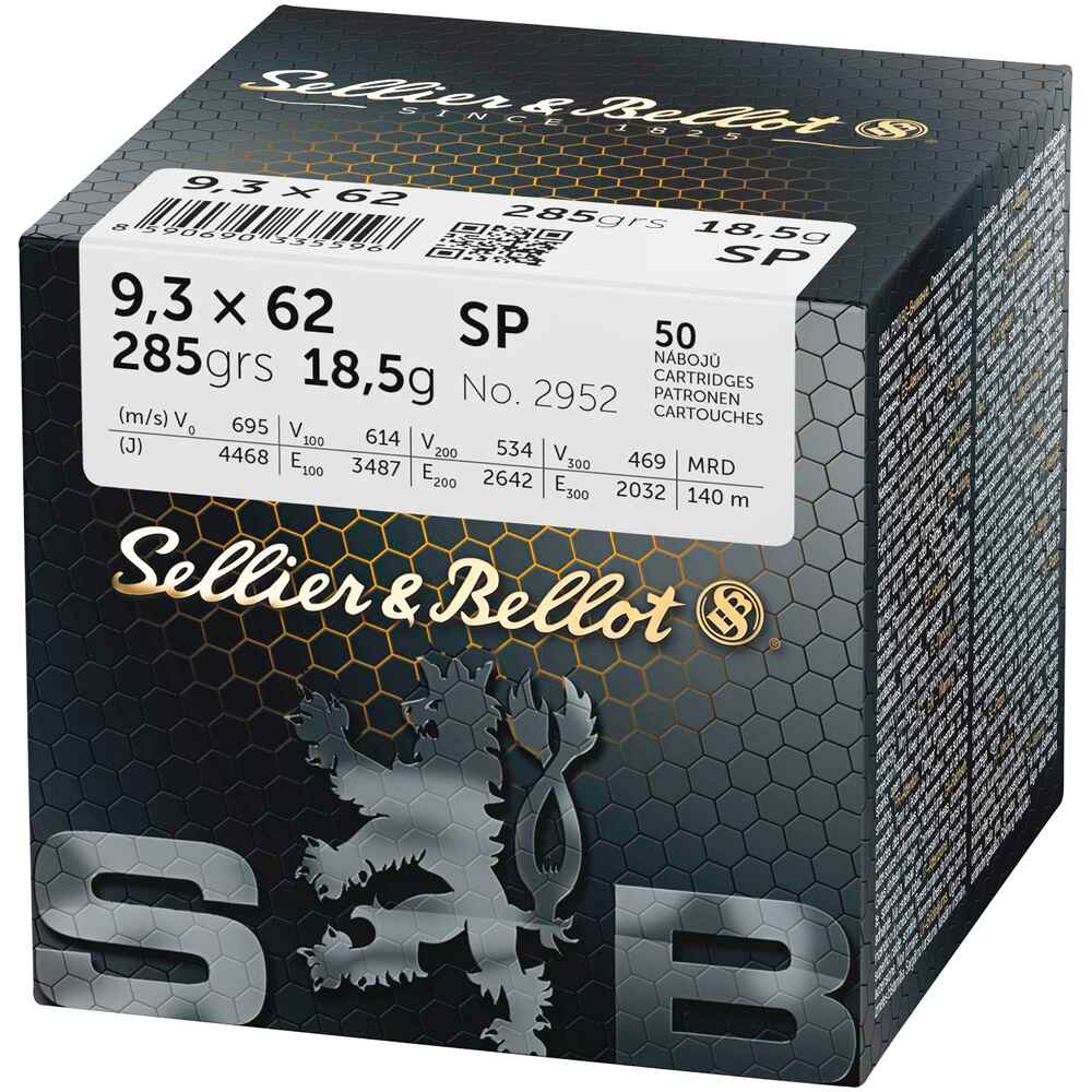 Hunting cartridges, 9.3x62, Sellier & Bellot