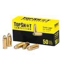 Cartridges, 9 mm Luger., TOPSHOT Competition