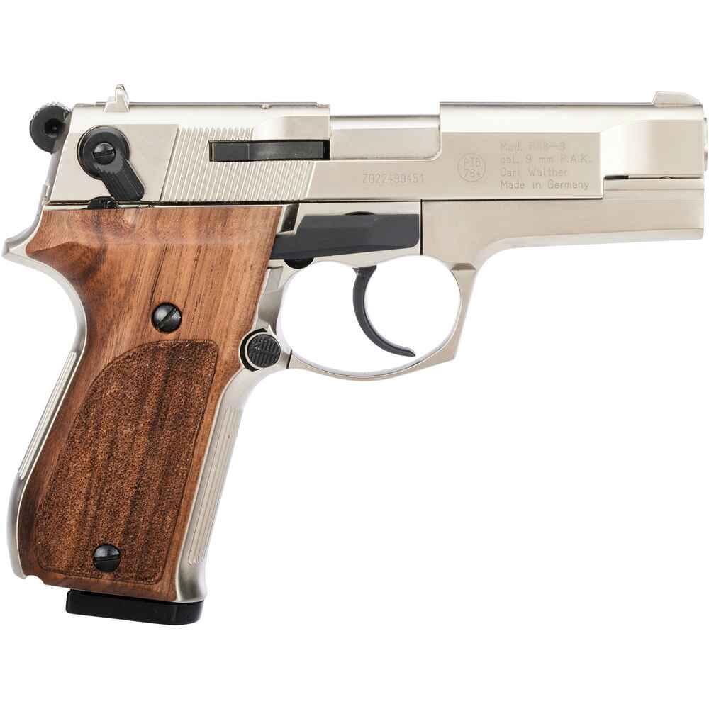 Walther Schreckschuss Pistole P88 (Nickel - Holz) - Selbstschutz