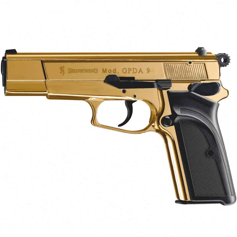 Browning Schreckschuss Pistole GPDA 9 (Gold - Kunststoff) - Selbstschutz -  Freie Waffen Online Shop