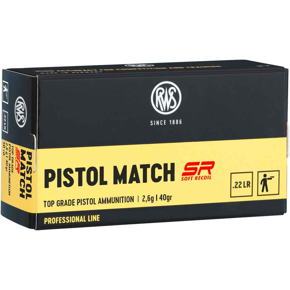 .22 lfb. Pistol Match SR 2,6g/40grs.