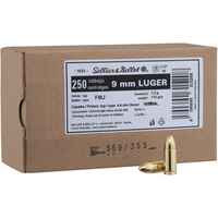 9 mm Luger Vollmantel 7,5g/115grs., Sellier & Bellot