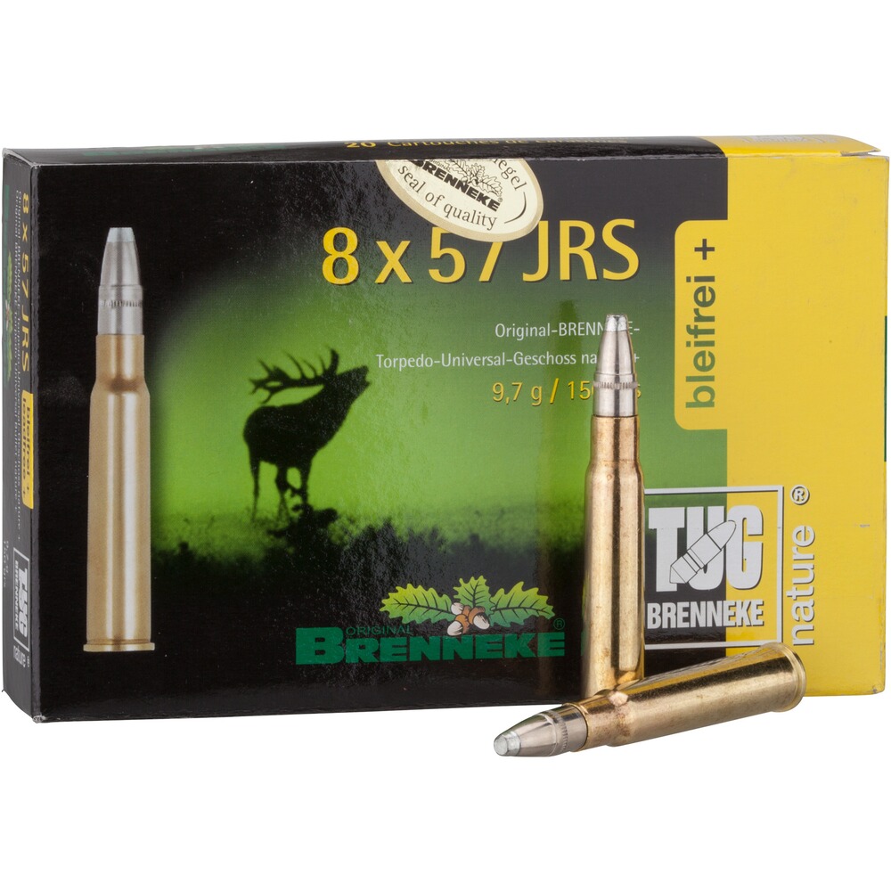 Brenneke 8x57 IRS TUG nature  9,7g/150grs. (Kaliber 8x57 IRS) - Patronen für Büchsen - Munition ...