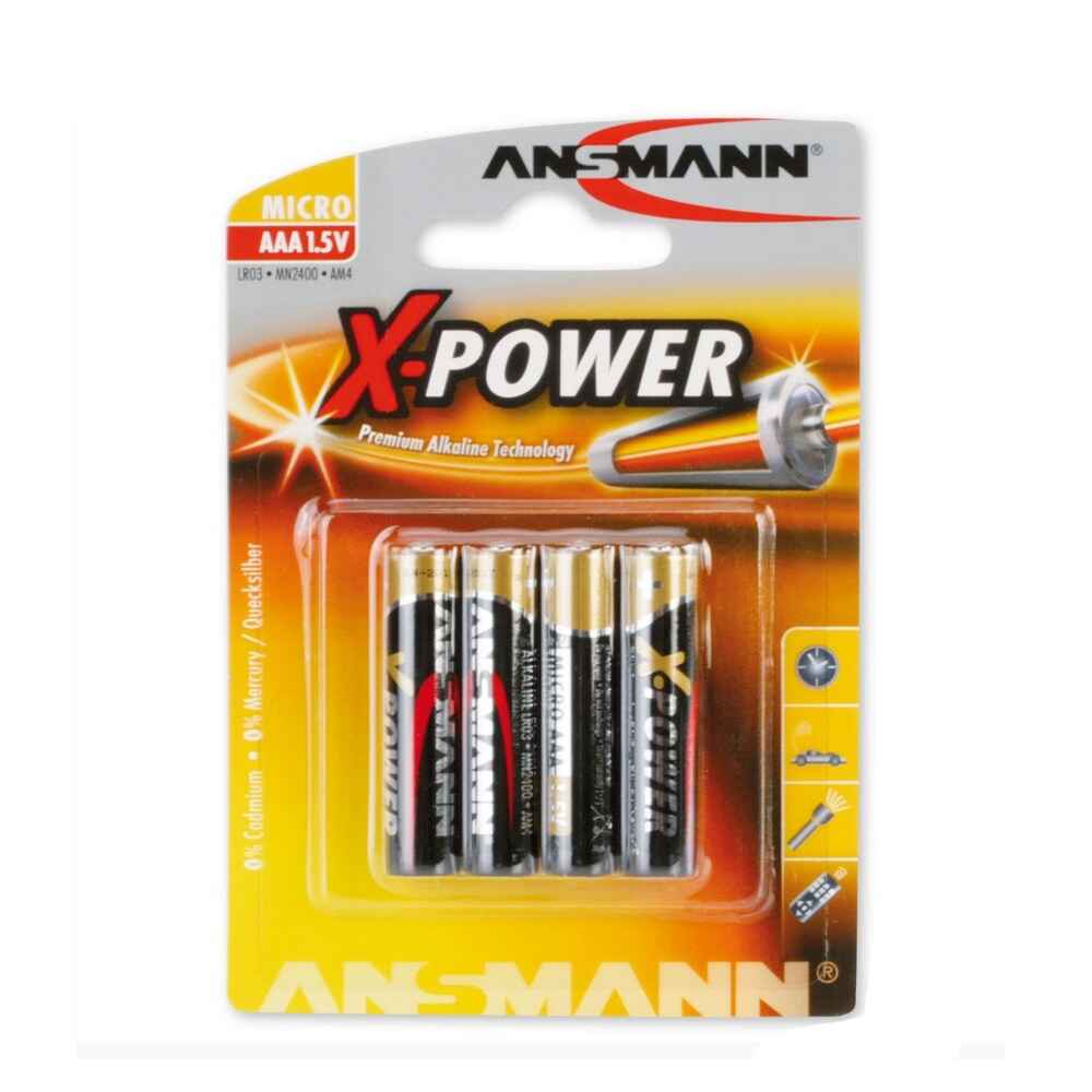 Batterie Alkaline X-Power Micro AAA, 4er-Pack