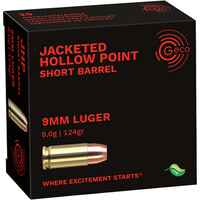9 mm Luger HP 8,0g/124grs., Geco
