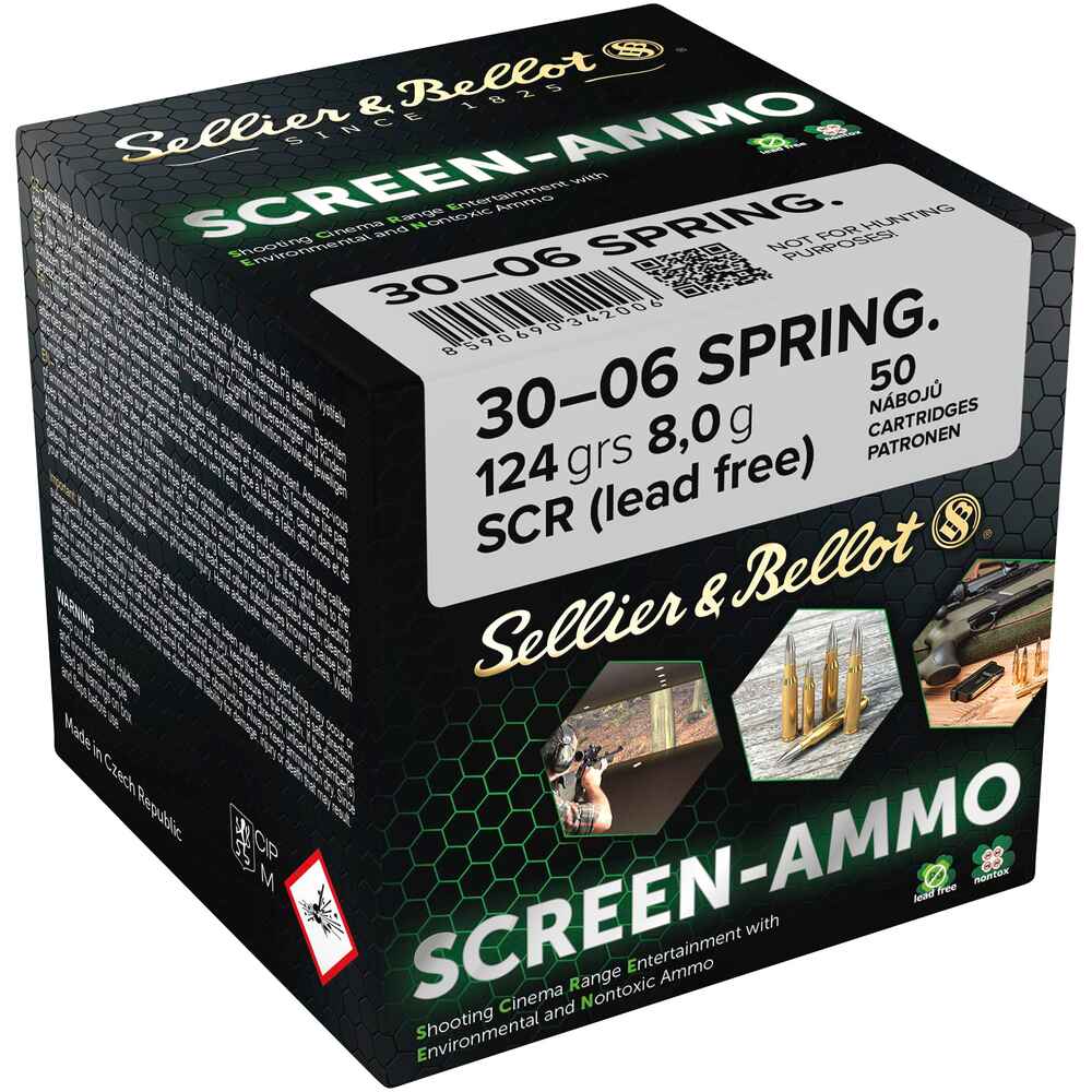 .30-06 Spr. Screen-Ammo SCR Zink 8,0g/124grs.