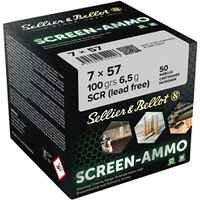 7x57 Screen-Ammo SCR Zink 6,5g/100grs., Sellier & Bellot
