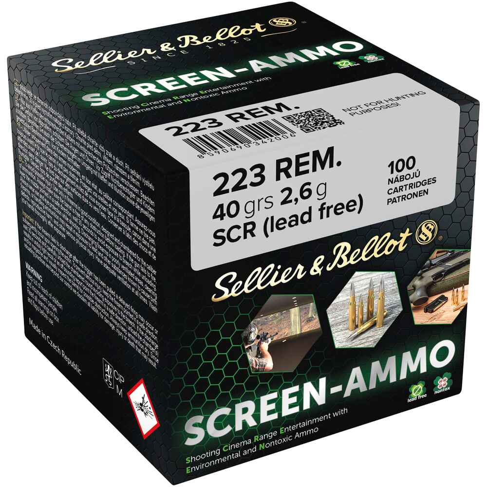 .223 Rem. Screen-Ammo SCR Zink 2,6g/40grs.