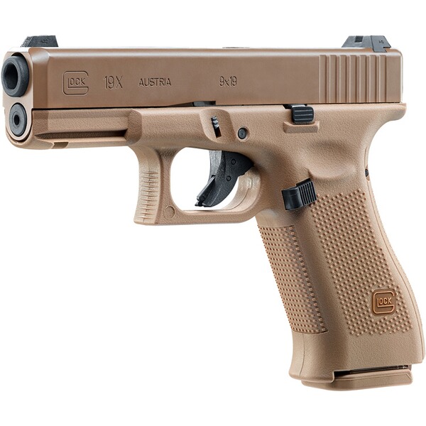 Glock Airsoft Pistole 19x Coyote Gbb Magazinkapazitat 22 Schuss 1 0 Joule Airsoft Kurzwaffen Airsoft Waffen Airsoft Freie Waffen Online Shop Frankonia De