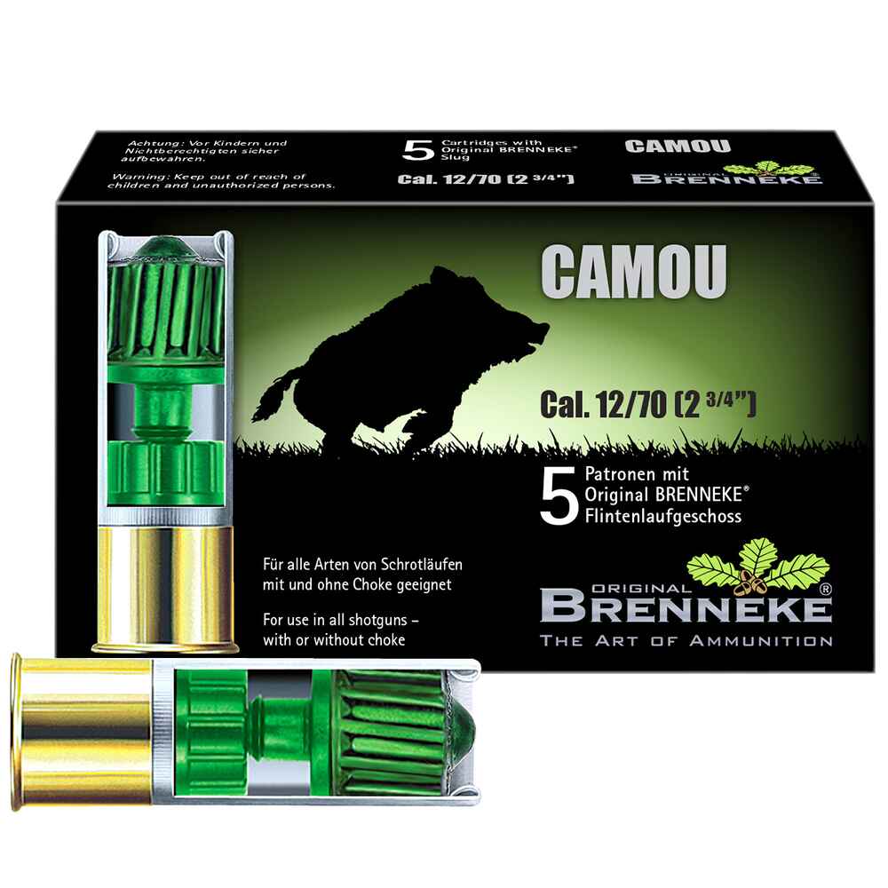 Brenneke CAMO 12/70 28.4g. 5 units, Brenneke
