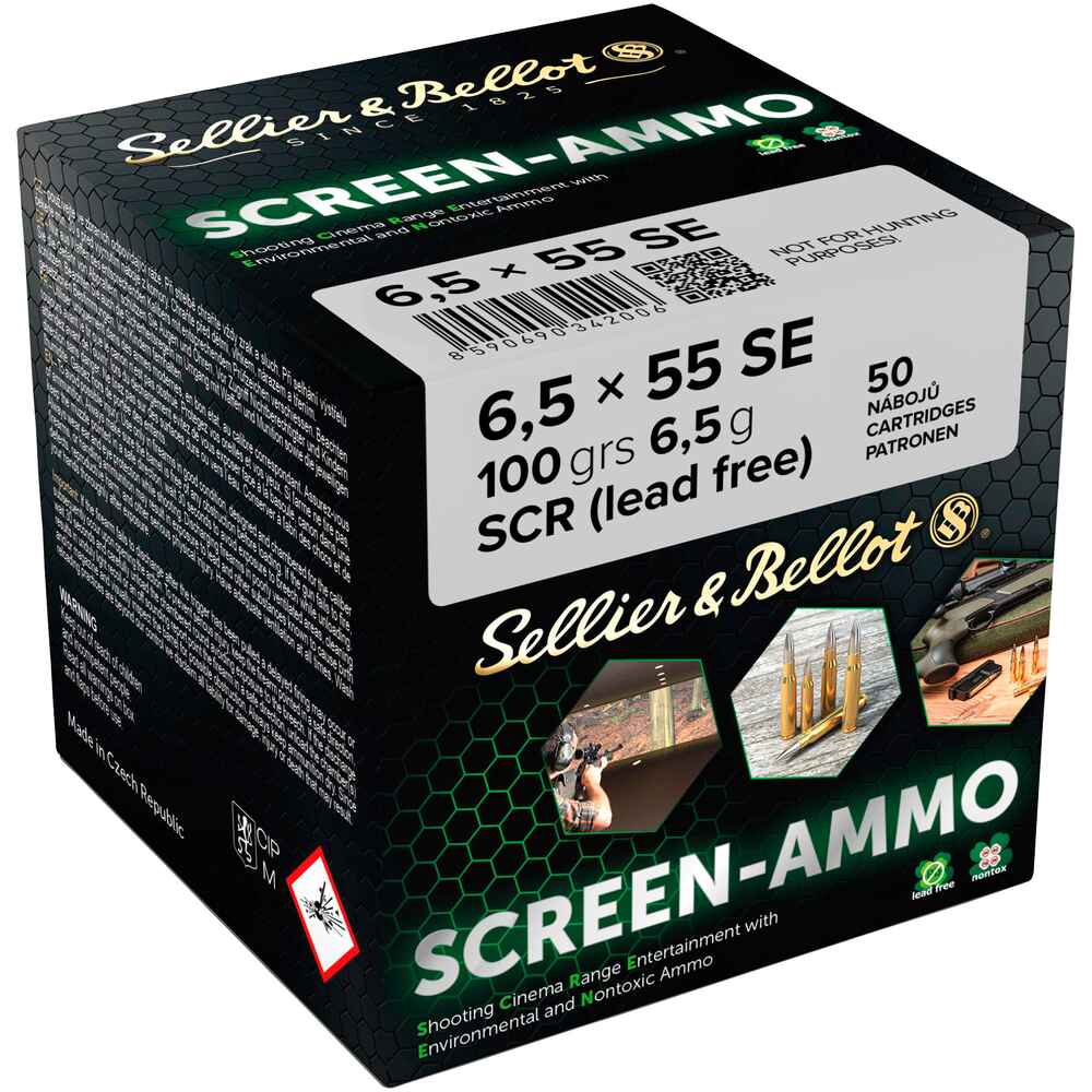 6,5x55 Screen-Ammo SCR Zink 6,5g/100grs.