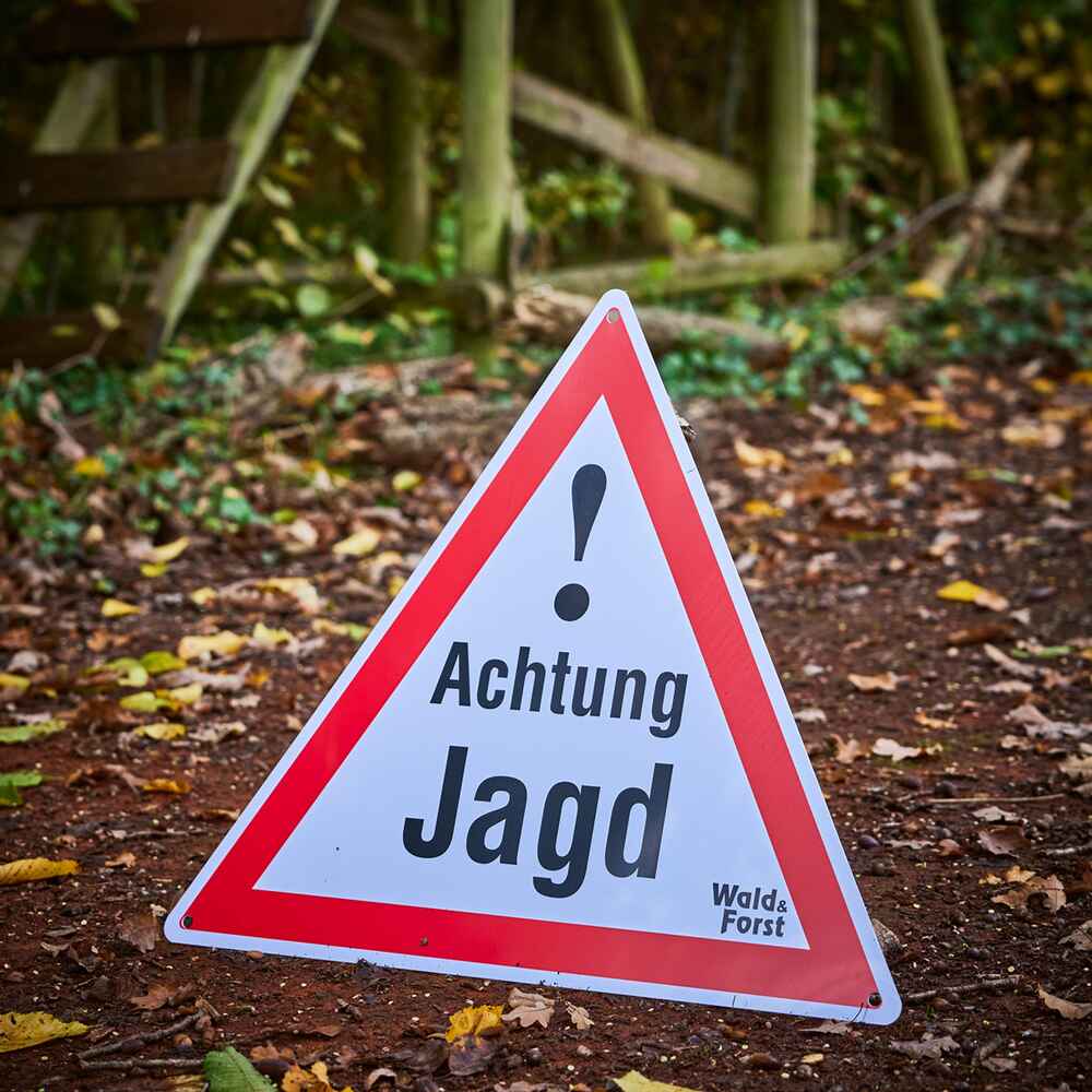 Warnschild Achtung Jagd – 3er-Pack, Wald & Forst