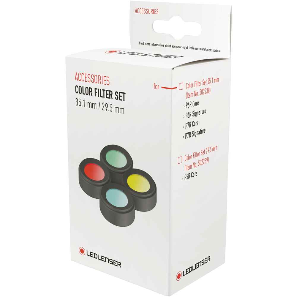 Color Filter Set für Taschenlampen, Ledlenser