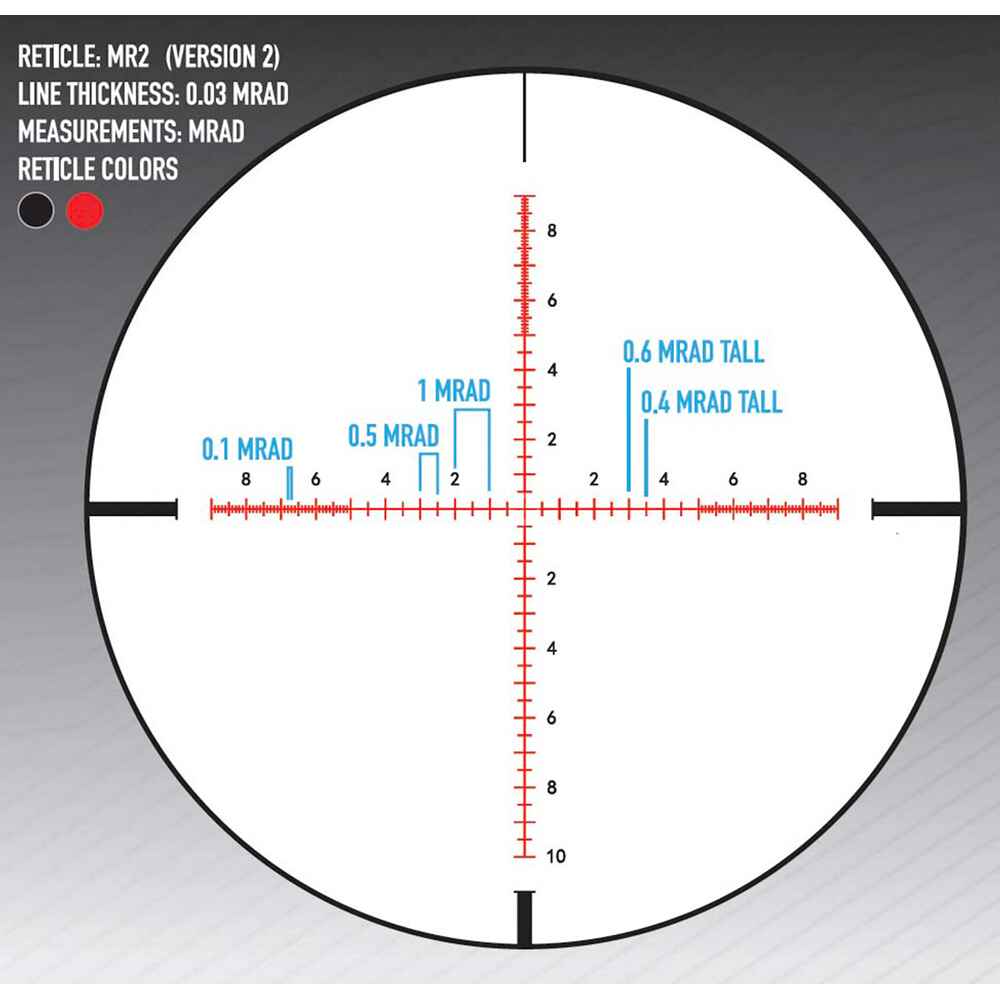 Riflescope Presidio 3-18x50 FFP MR2, Sightmark